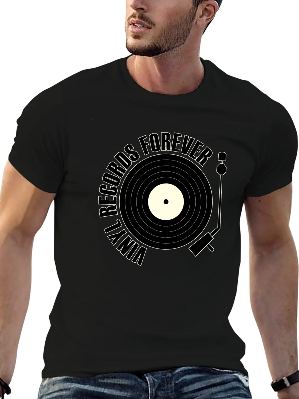 Vinyl Records Forever Graphic Tee - Music Lover Shirt product image 6
