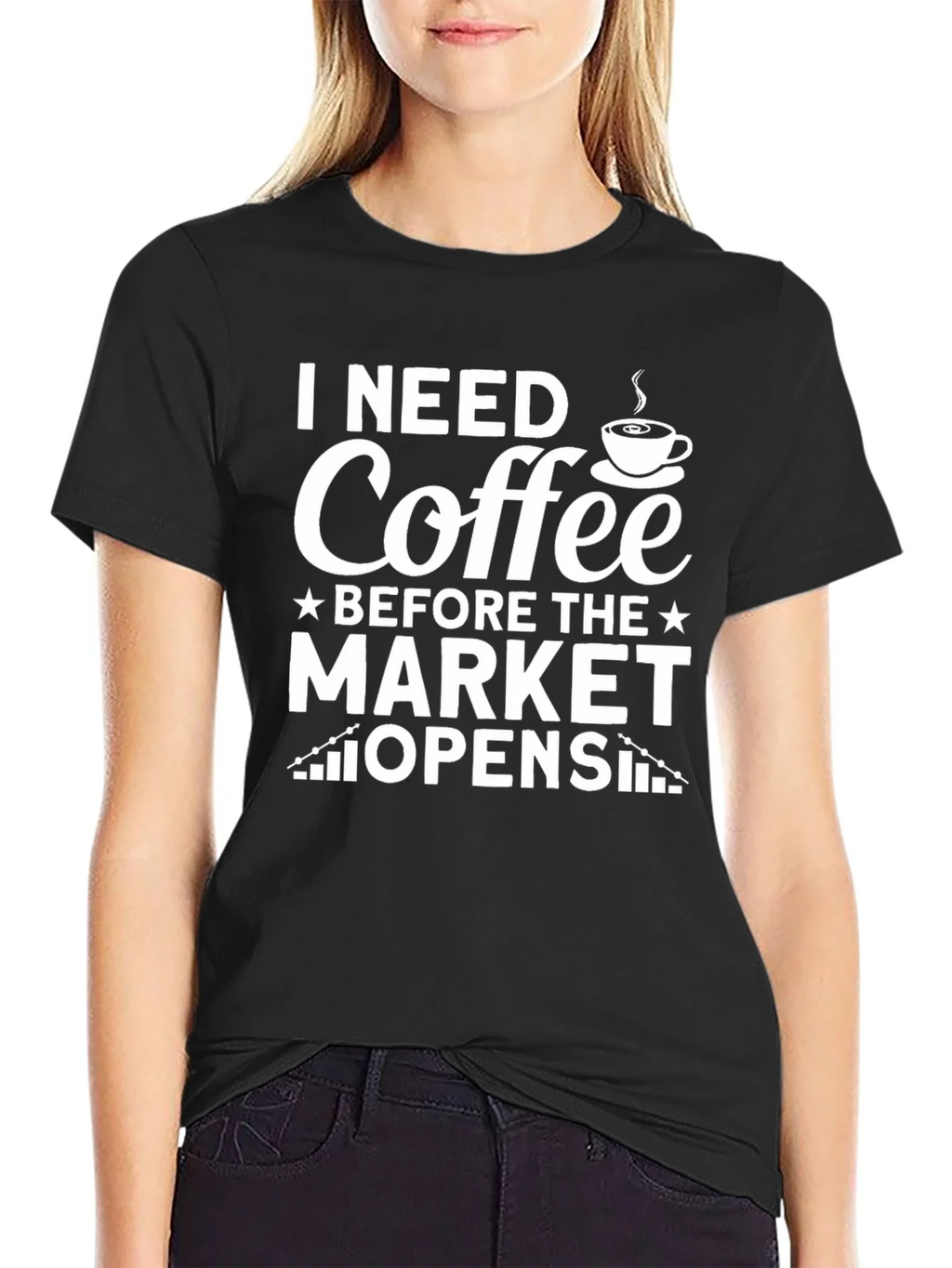 I Need Coffee Before The Market Opens T-Shirt product image 1