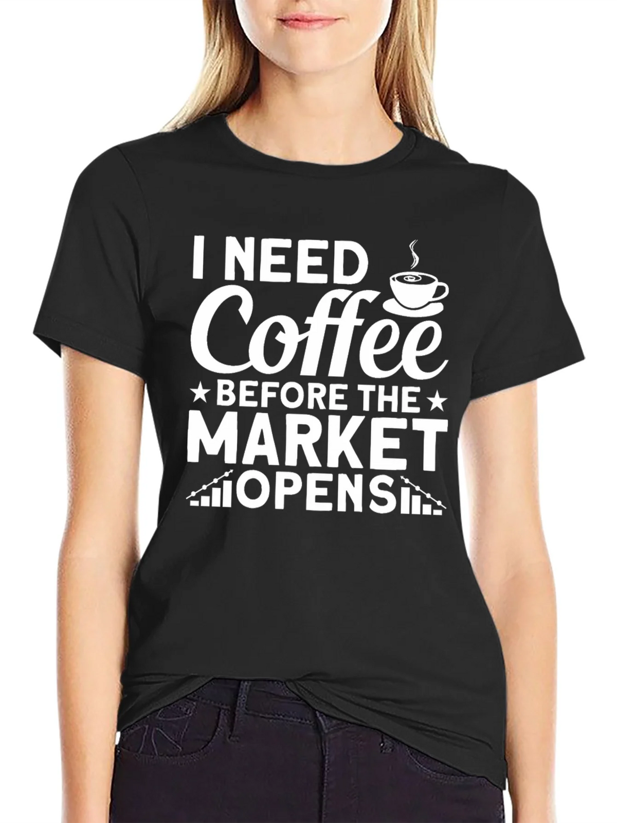 I Need Coffee Before The Market Opens T-Shirt product image 1