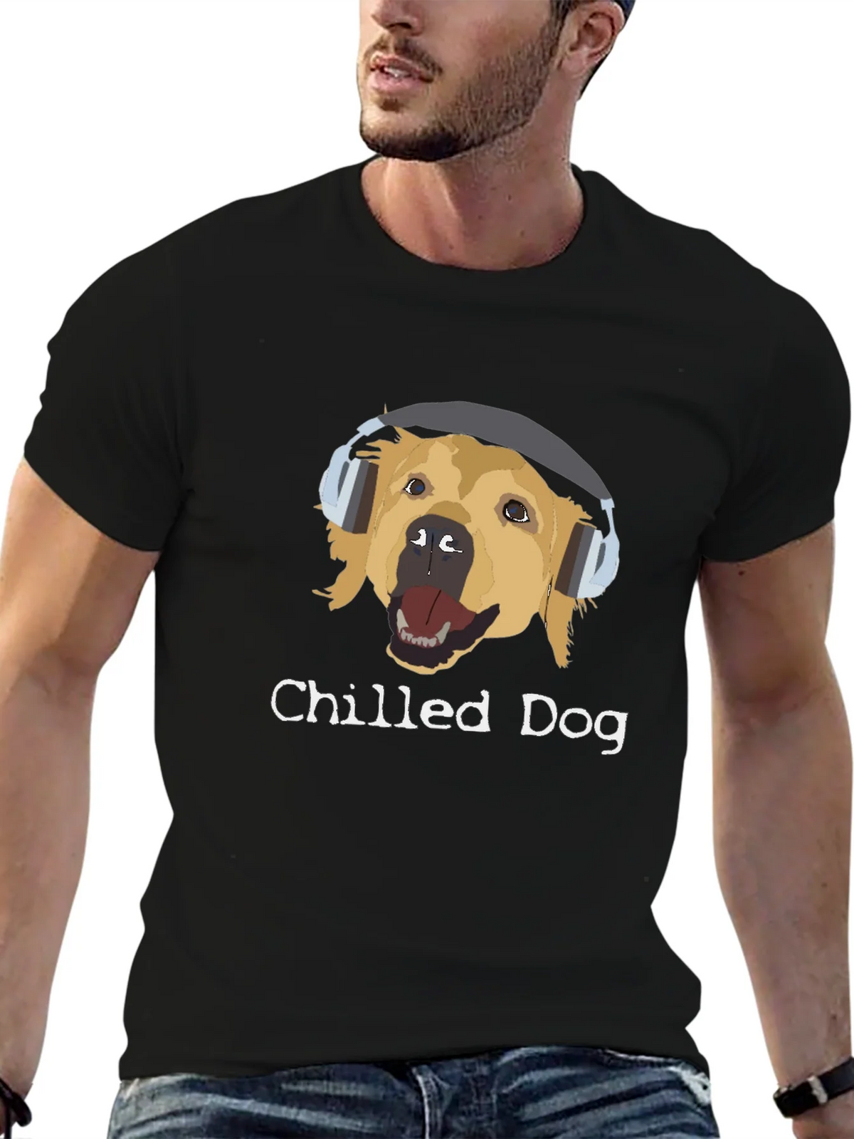 Chilled Dog Graphic Tee - Cool Canine Comfort product image 4