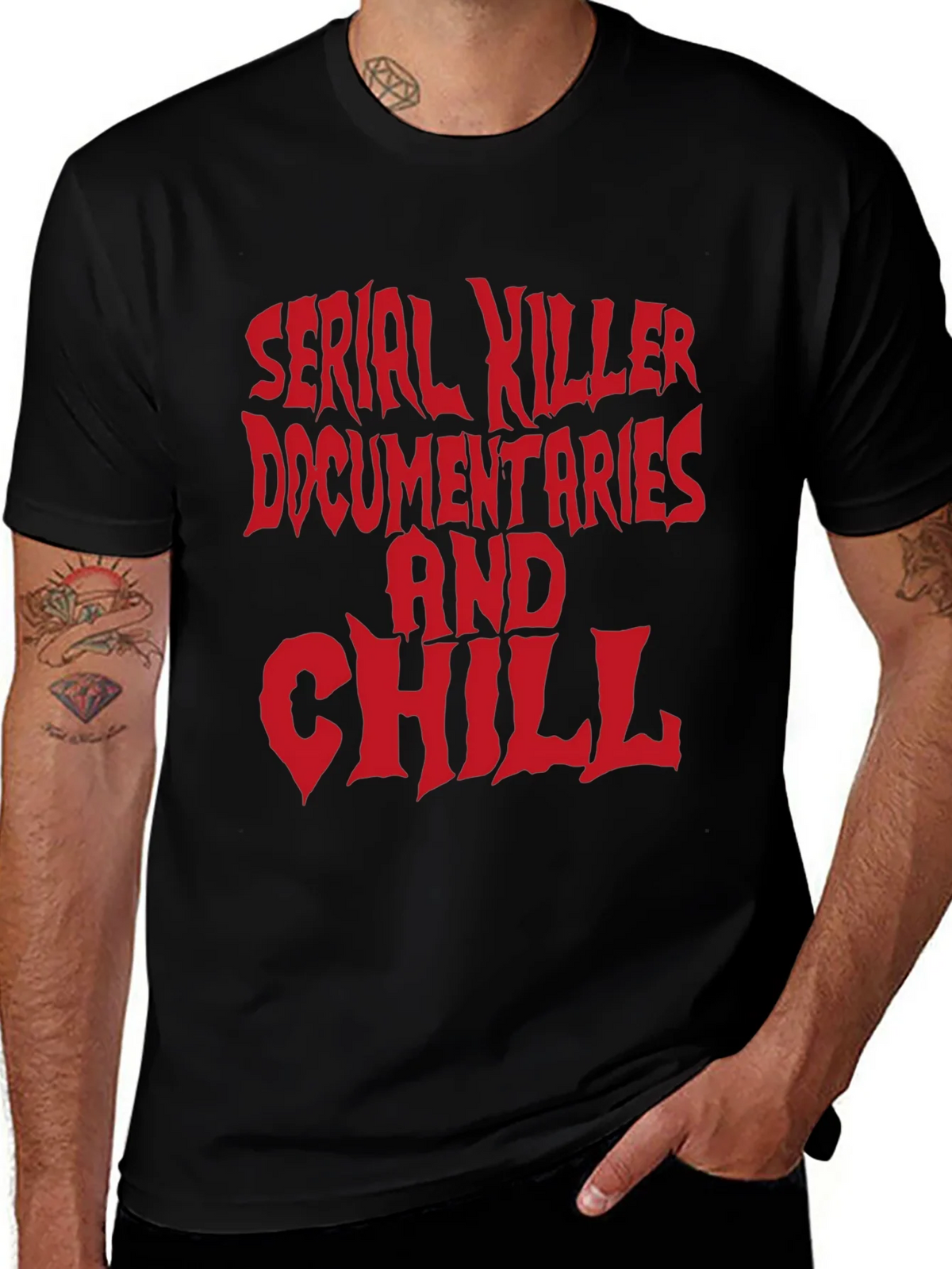 Serial Killer Documentaries and Chill Graphic T-Shirt product image 1