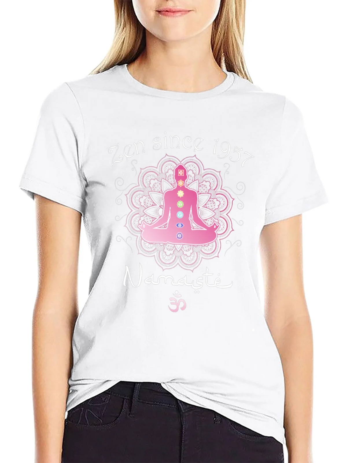 Zen Since 1957 Namaste Yoga Graphic T-Shirt product image 8