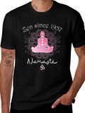 Zen Since 1957 Namaste Yoga Graphic T-Shirt product image 1