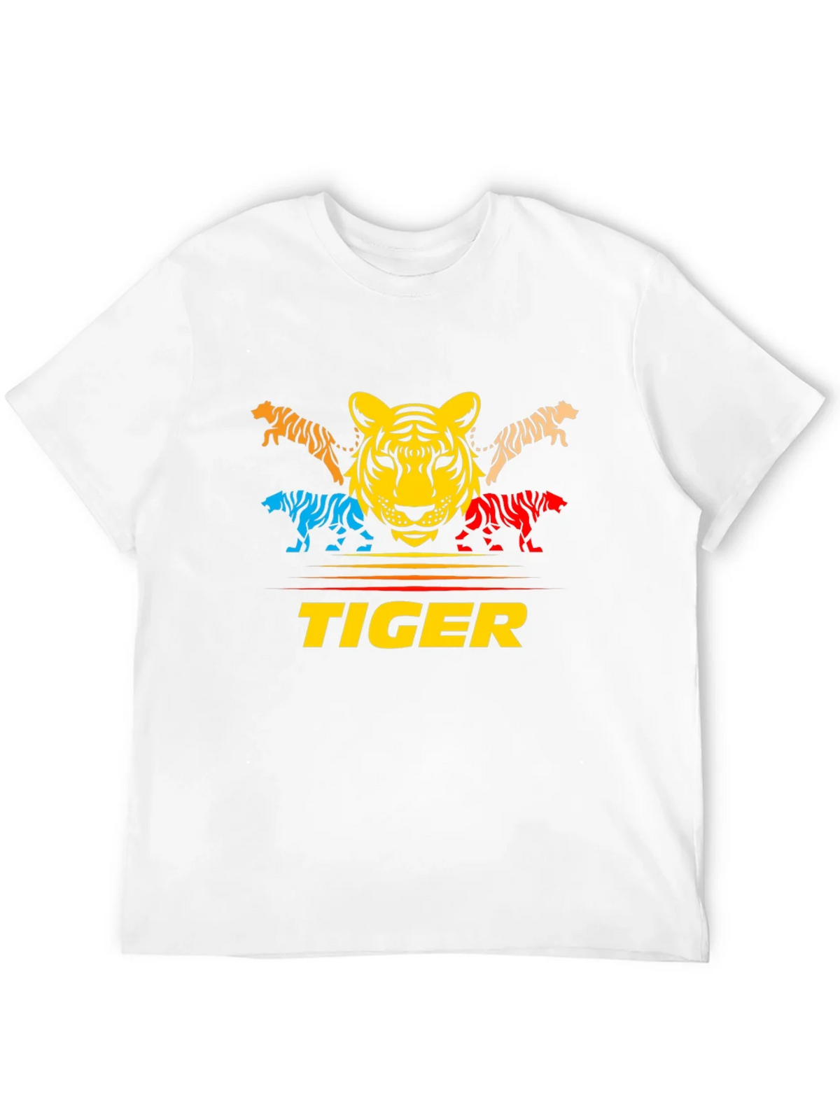 Bold Tiger Graphic Tee - Colorful Animal Print product image 11