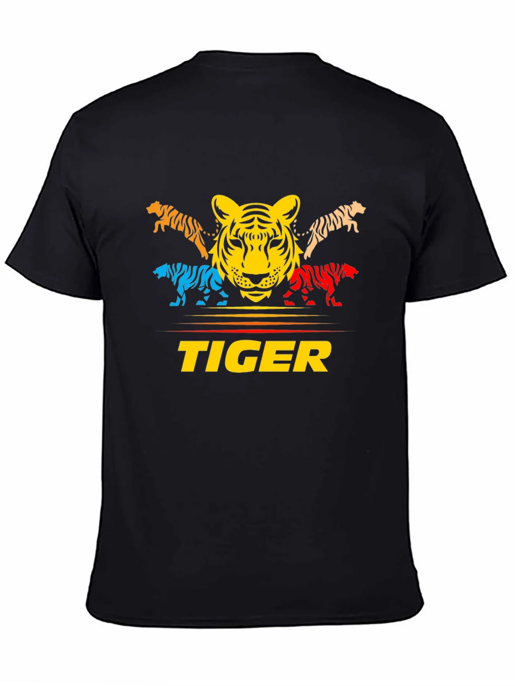 Bold Tiger Graphic Tee - Colorful Animal Print product image 4