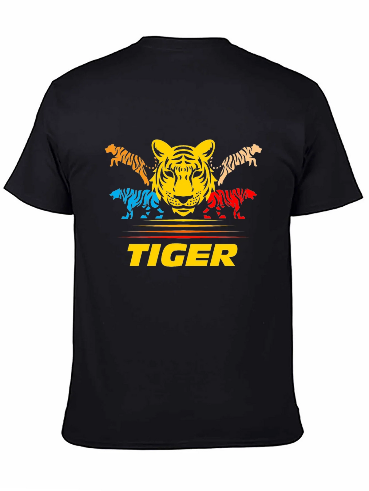 Bold Tiger Graphic Tee - Colorful Animal Print product image 4