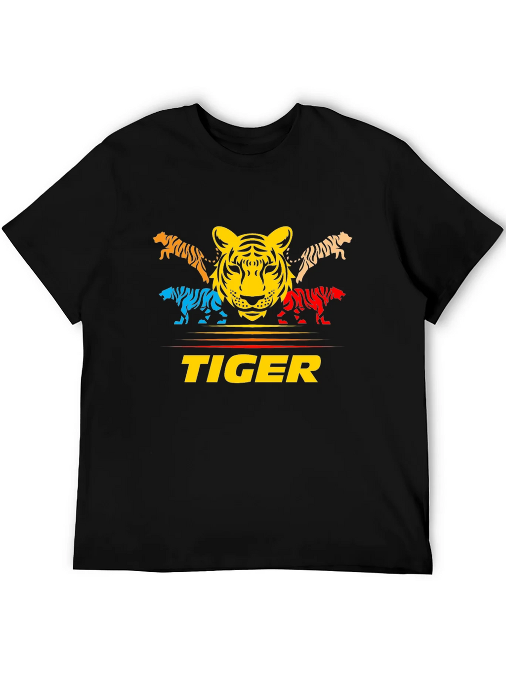 Bold Tiger Graphic Tee - Colorful Animal Print product image 5