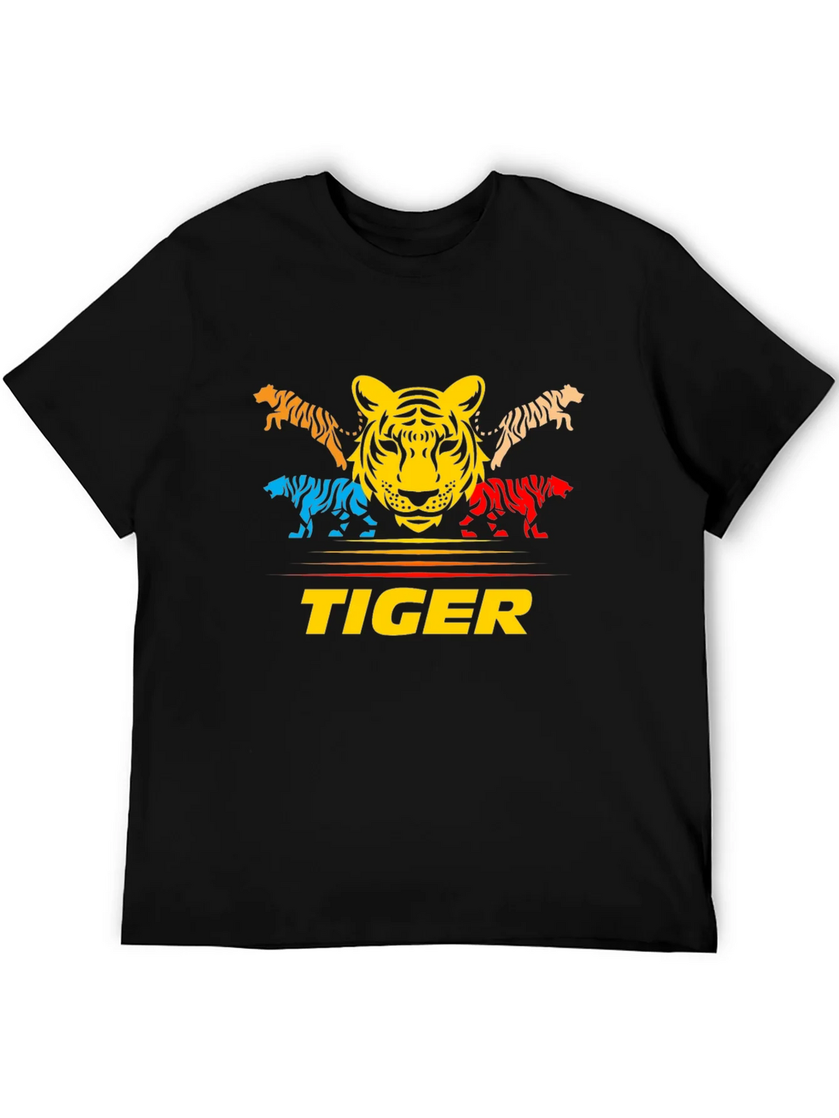 Bold Tiger Graphic Tee - Colorful Animal Print product image 5