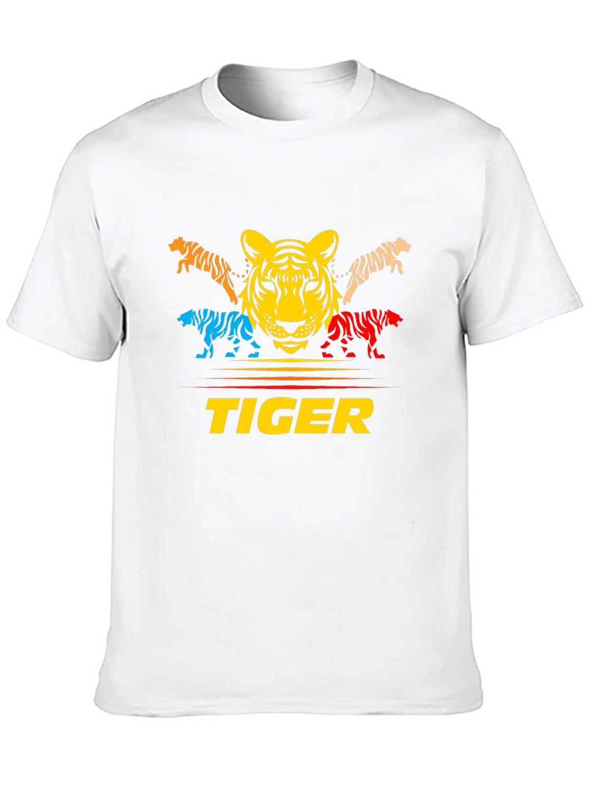 Bold Tiger Graphic Tee - Colorful Animal Print product image 9