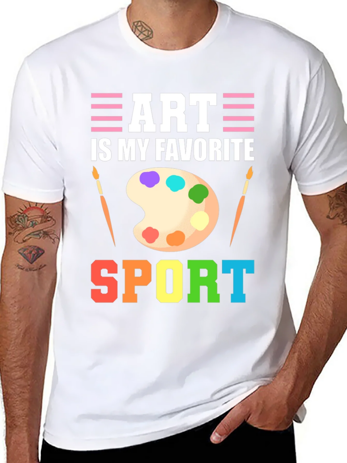 Art Is My Favorite Sport T-Shirt product image 7