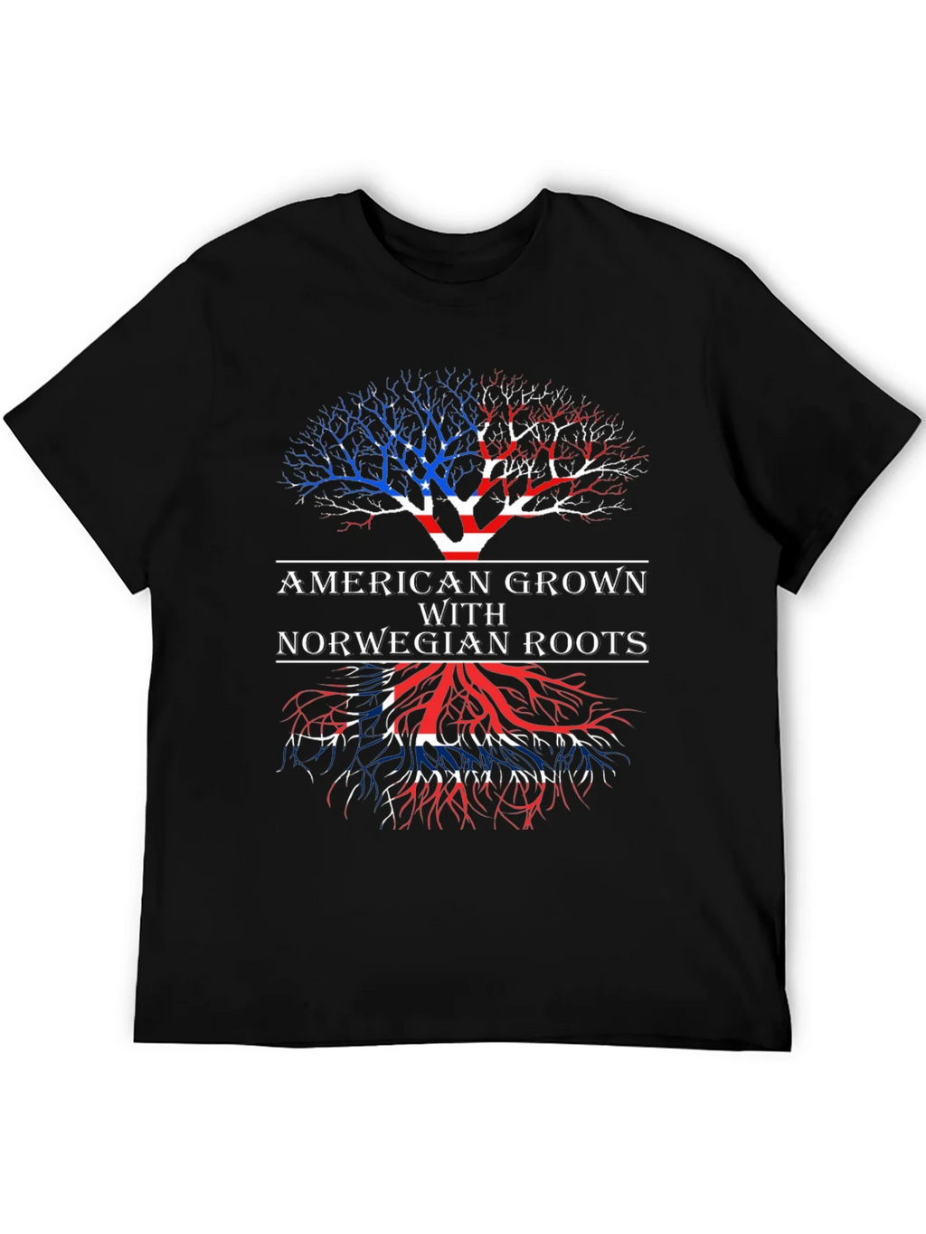 American Grown with Norwegian Roots T-Shirt product image 5
