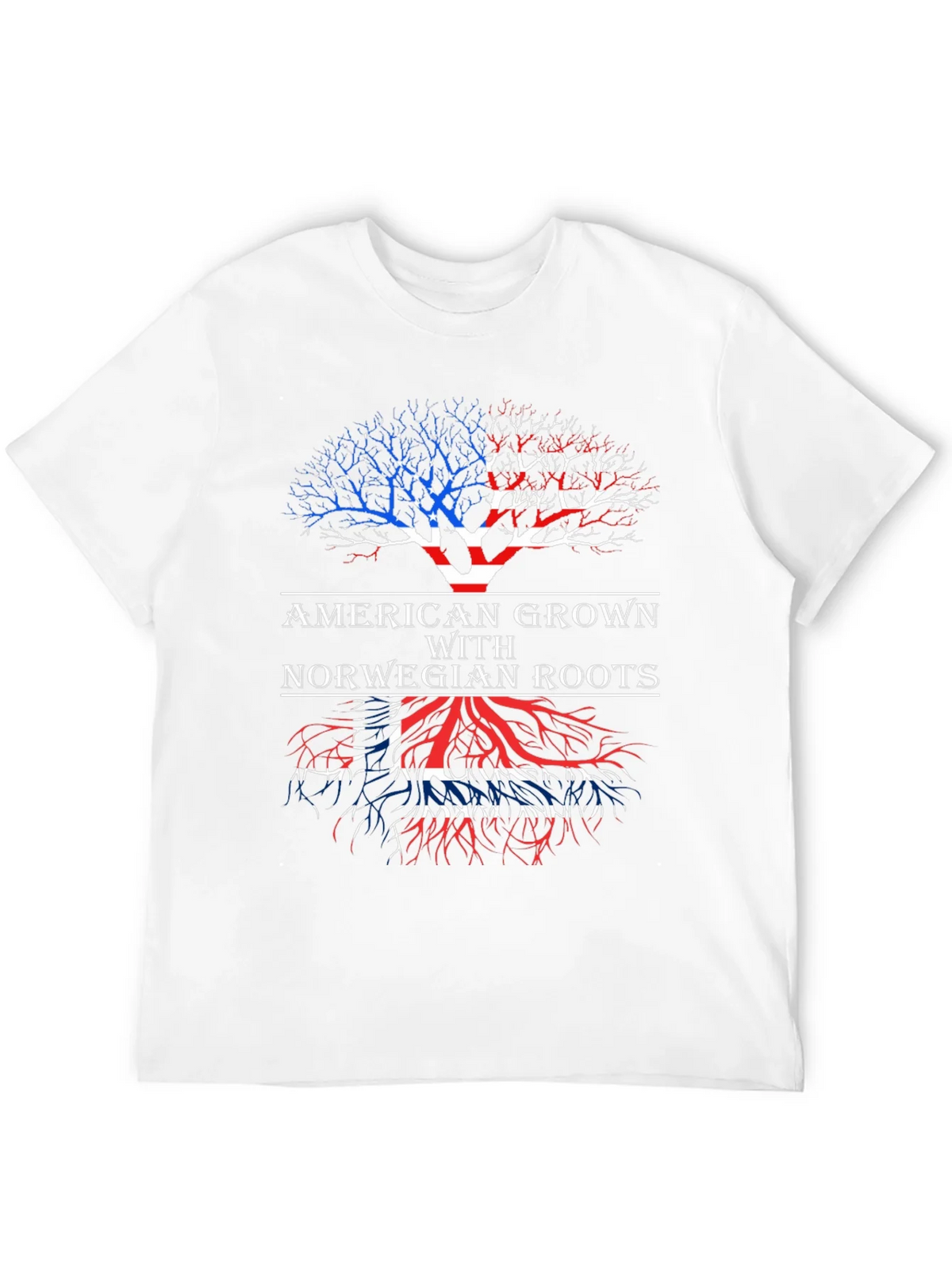 American Grown with Norwegian Roots T-Shirt product image 11