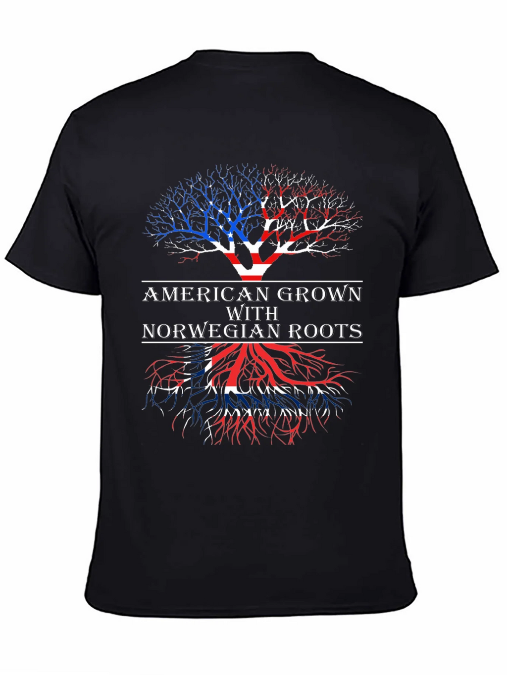 American Grown with Norwegian Roots T-Shirt product image 4