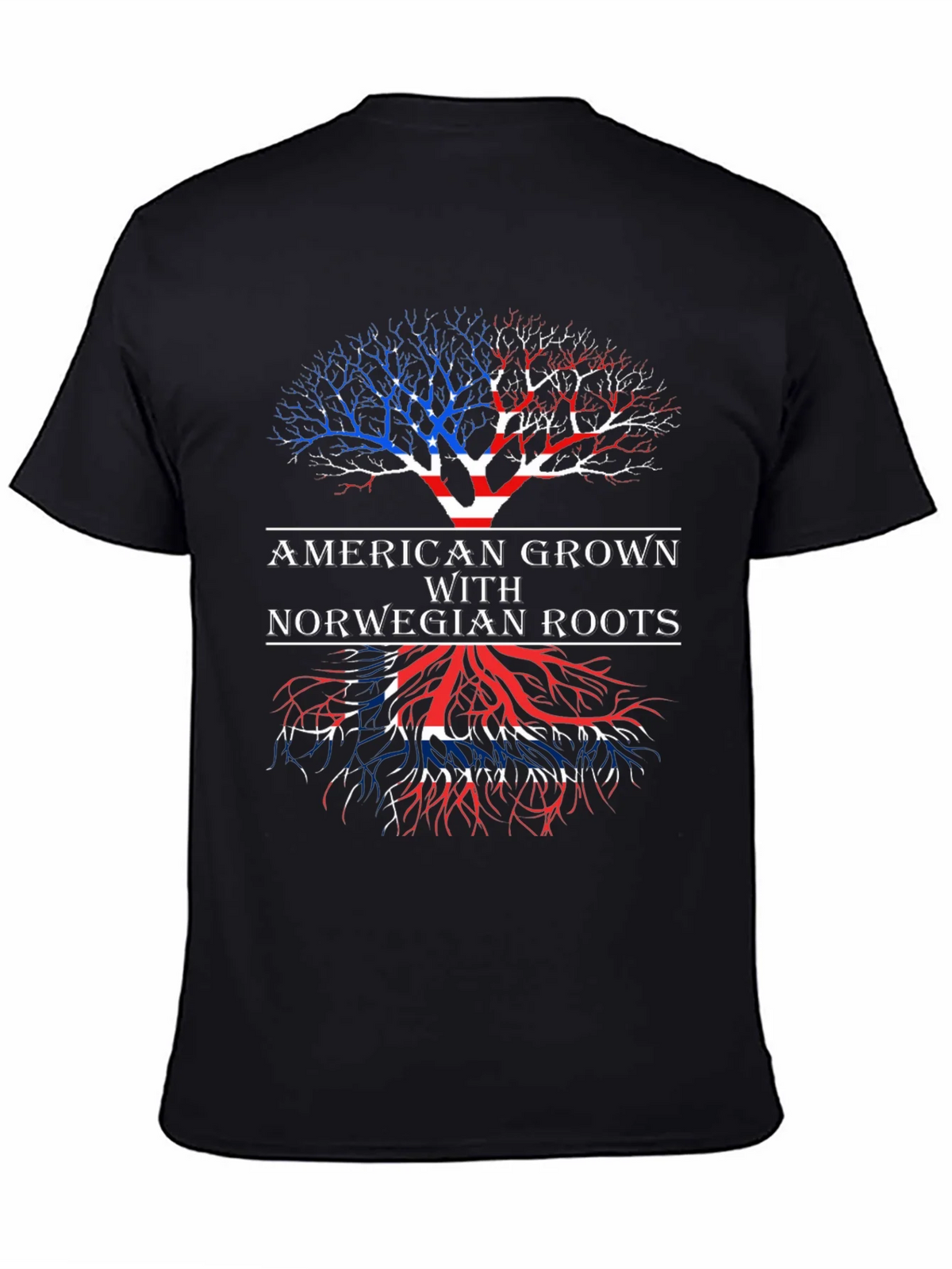 American Grown with Norwegian Roots T-Shirt product image 4