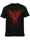 Graphic Print Tee - Tiger Basketball Design
