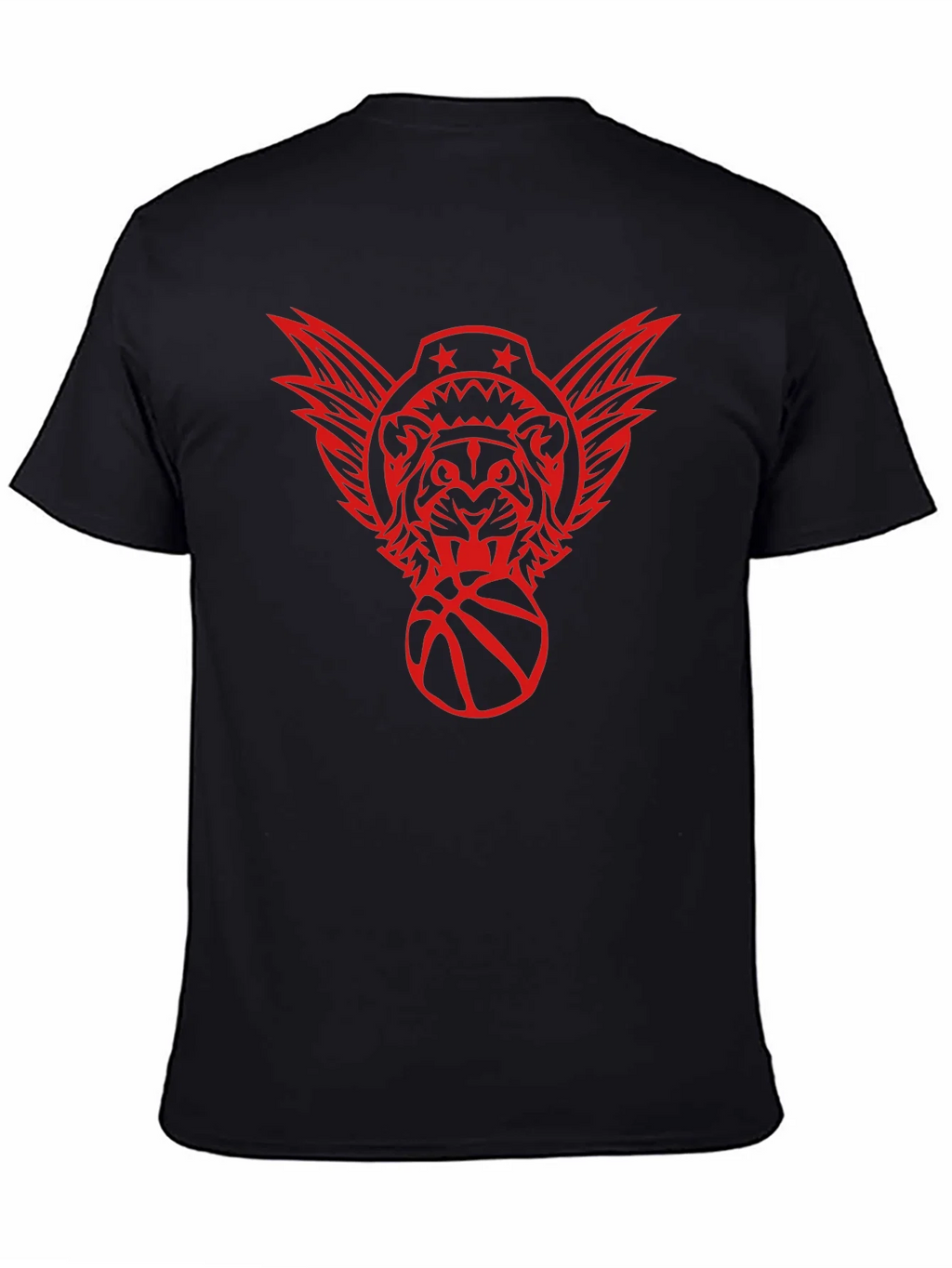 Graphic Print Tee - Tiger Basketball Design