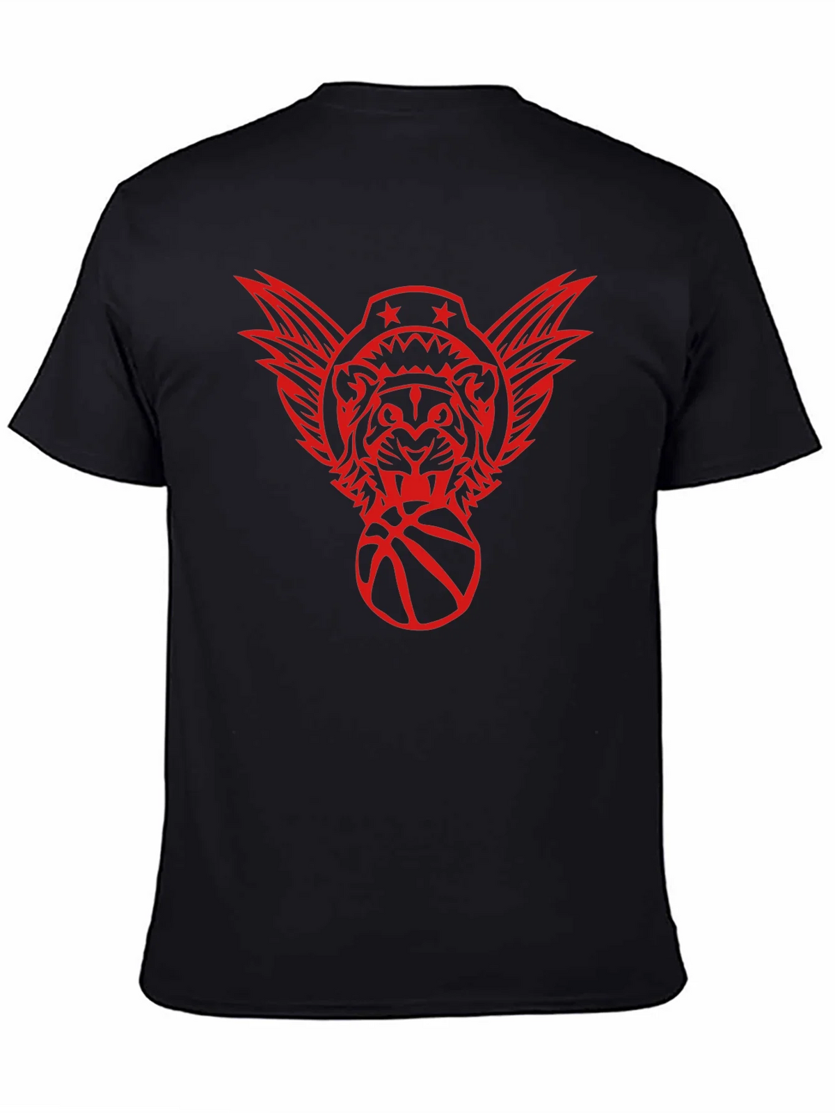Graphic Print Tee - Tiger Basketball Design