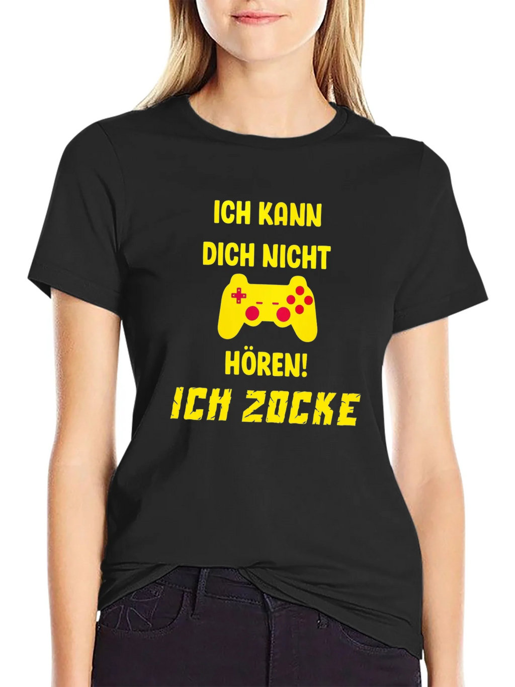 Ich Kann Dich Nicht Horen! Gamer T-Shirt product image 2