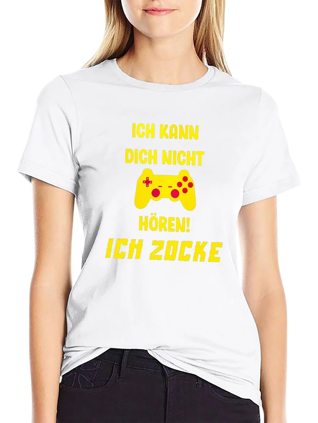 Ich Kann Dich Nicht Horen! Gamer T-Shirt product image 3