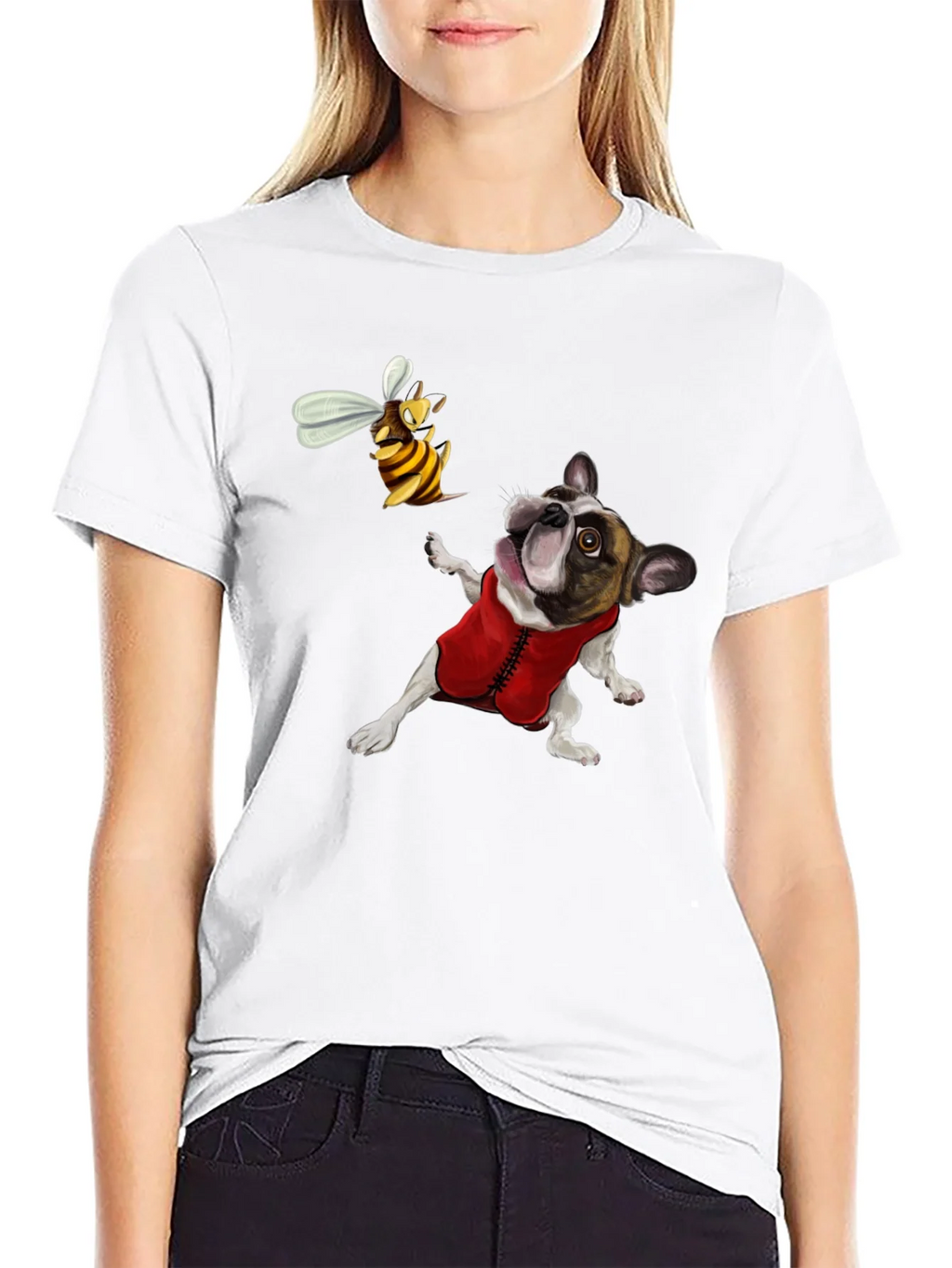 Dog & Bee Graphic Tee - Novelty T-Shirt product image 8