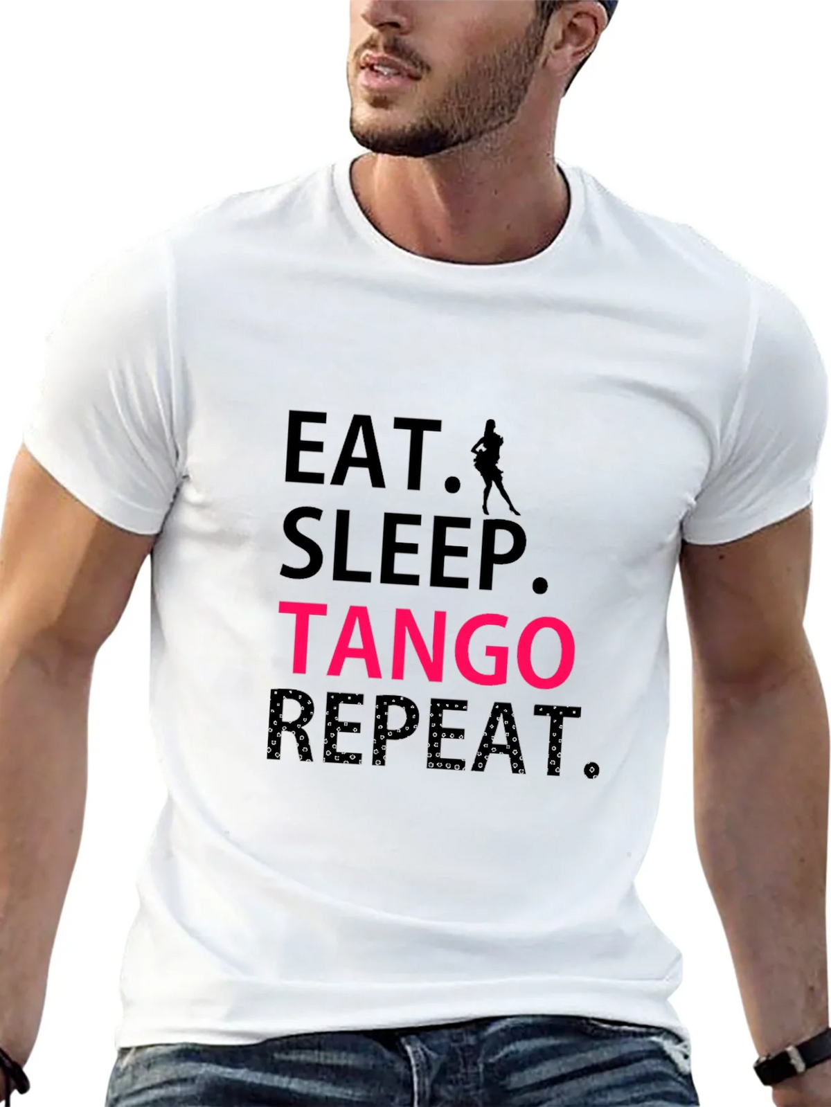 Eat Sleep Tango Repeat Black T-Shirt product image 12