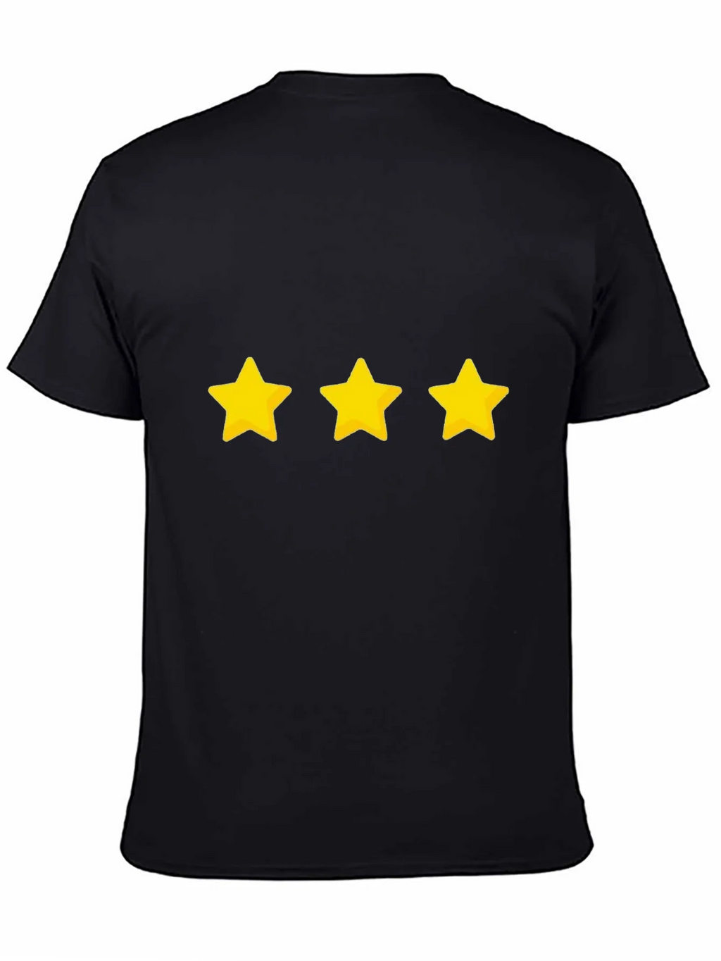 Three Star Graphic Black T-Shirt product image 4