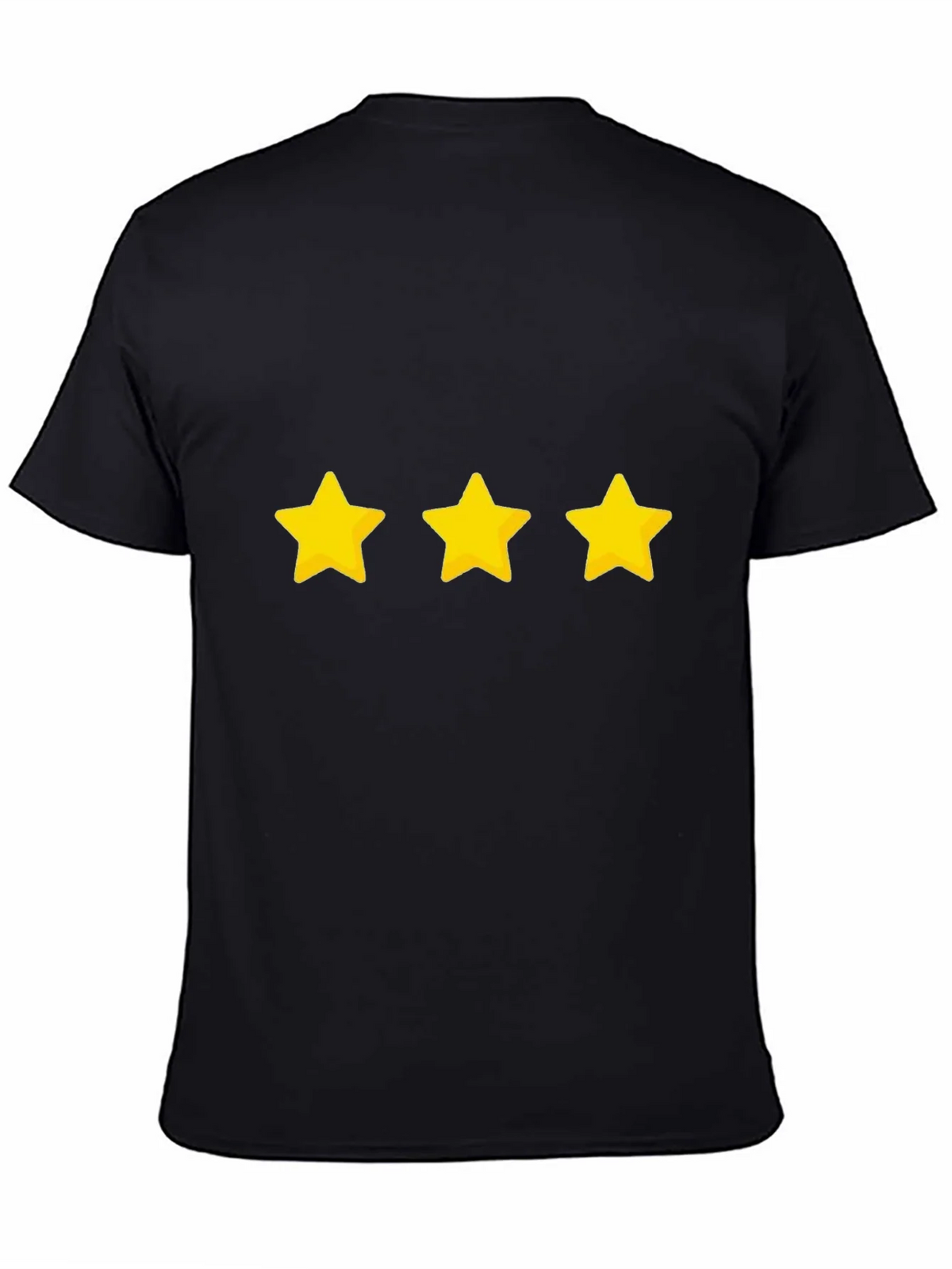 Three Star Graphic Black T-Shirt product image 4