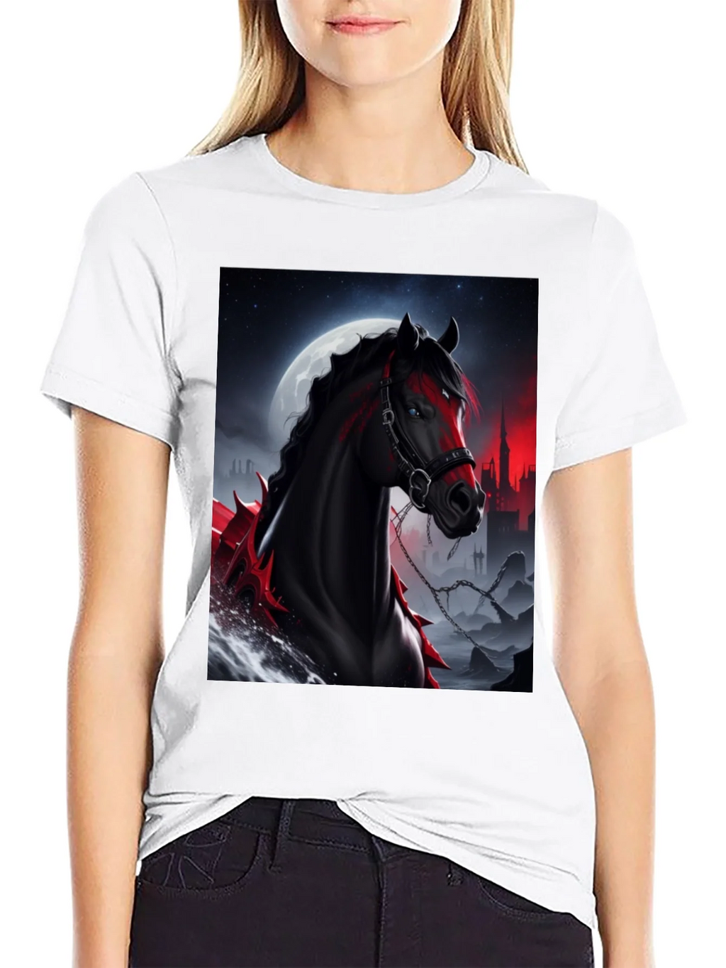 Horse Graphic Tee - Dark Fantasy Style product image 6