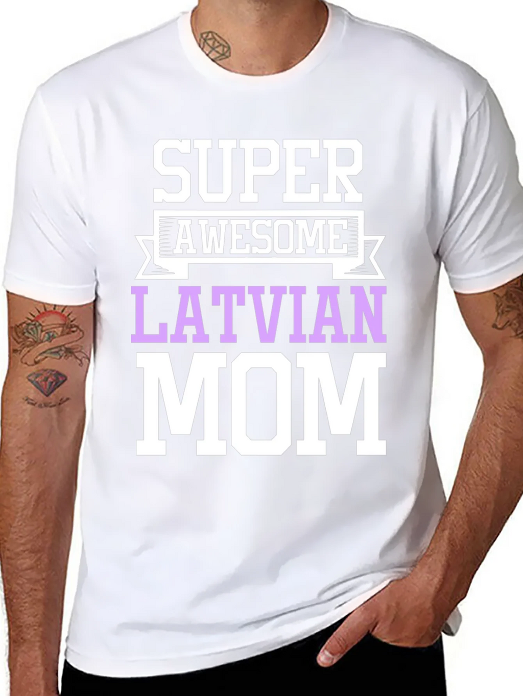 Super Awesome Latvian Mom T-Shirt product image 4