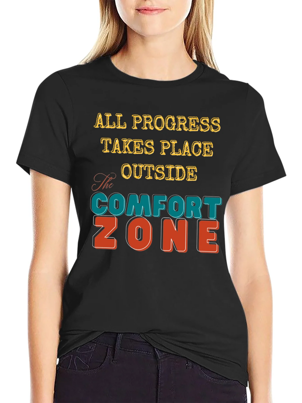 Comfort Zone T-Shirt - Motivational Graphic Tee product image 2