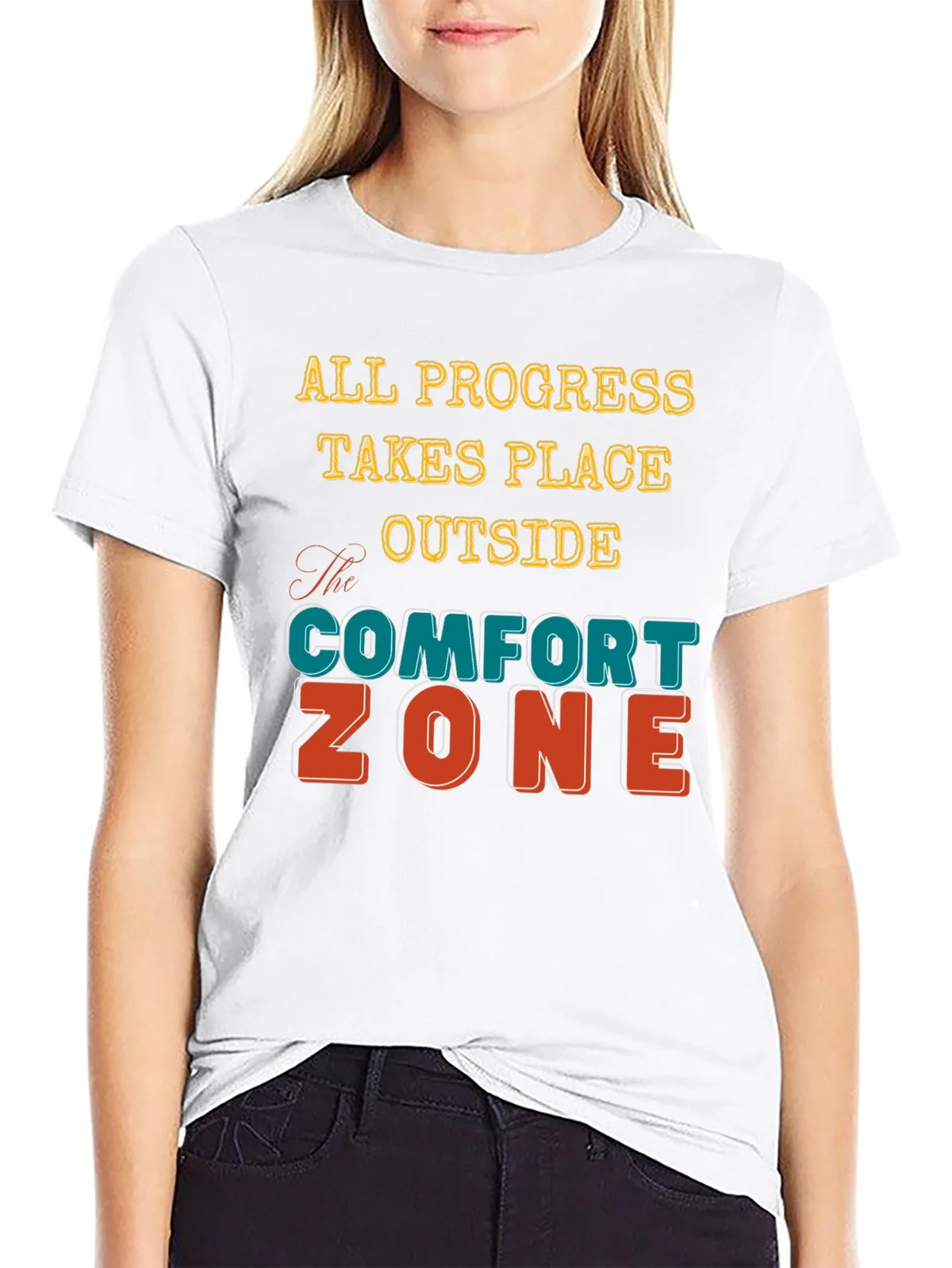 Comfort Zone T-Shirt - Motivational Graphic Tee product image 4