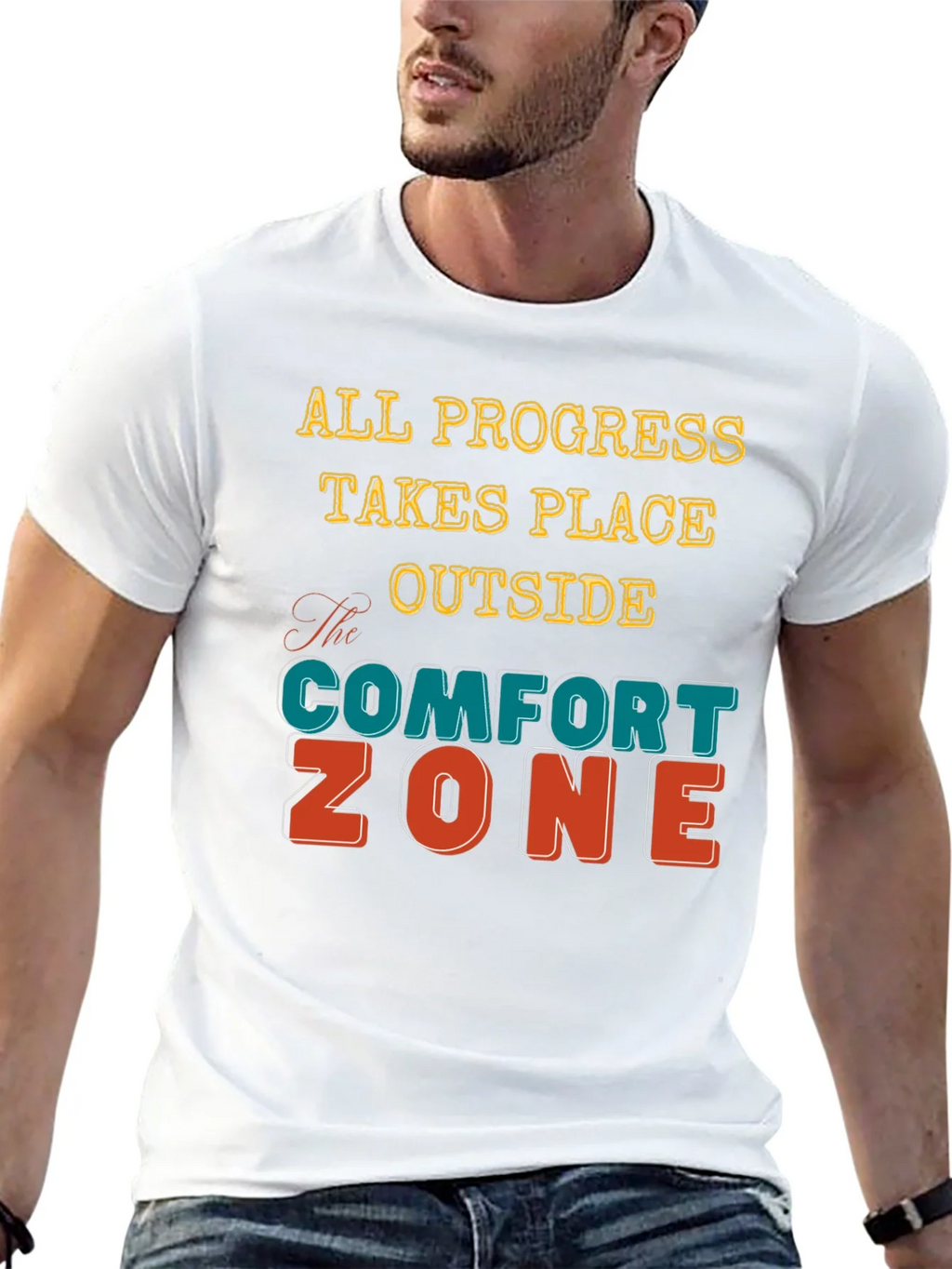 Comfort Zone T-Shirt - Motivational Graphic Tee product image 6