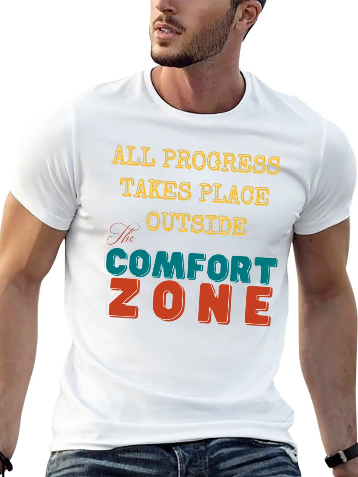 Comfort Zone T-Shirt - Motivational Graphic Tee product image 6