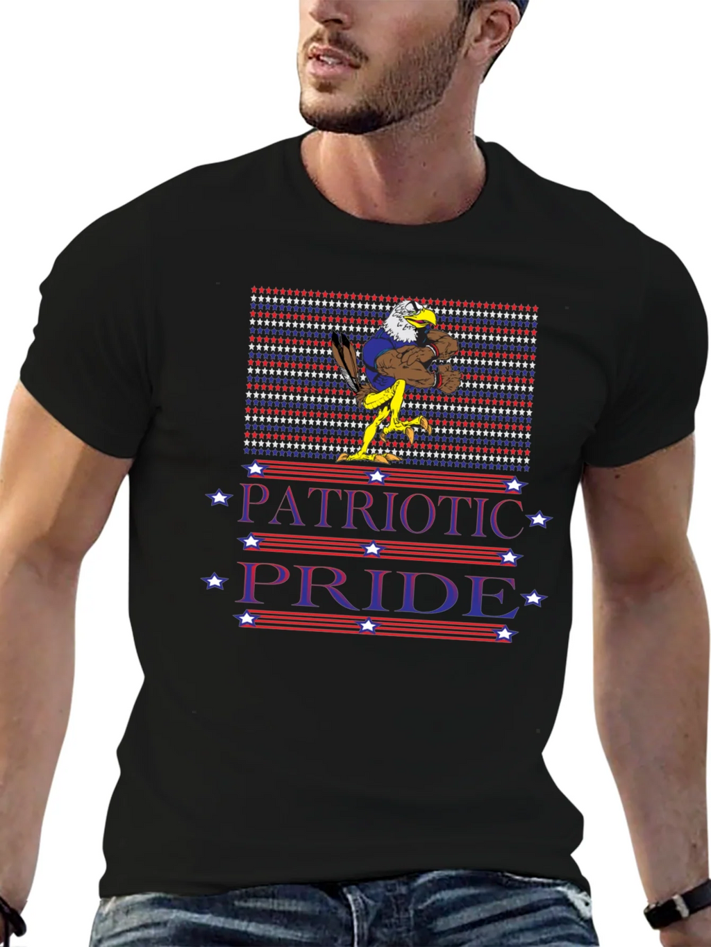 Patriotic Pride Eagle Graphic T-Shirt product image 6