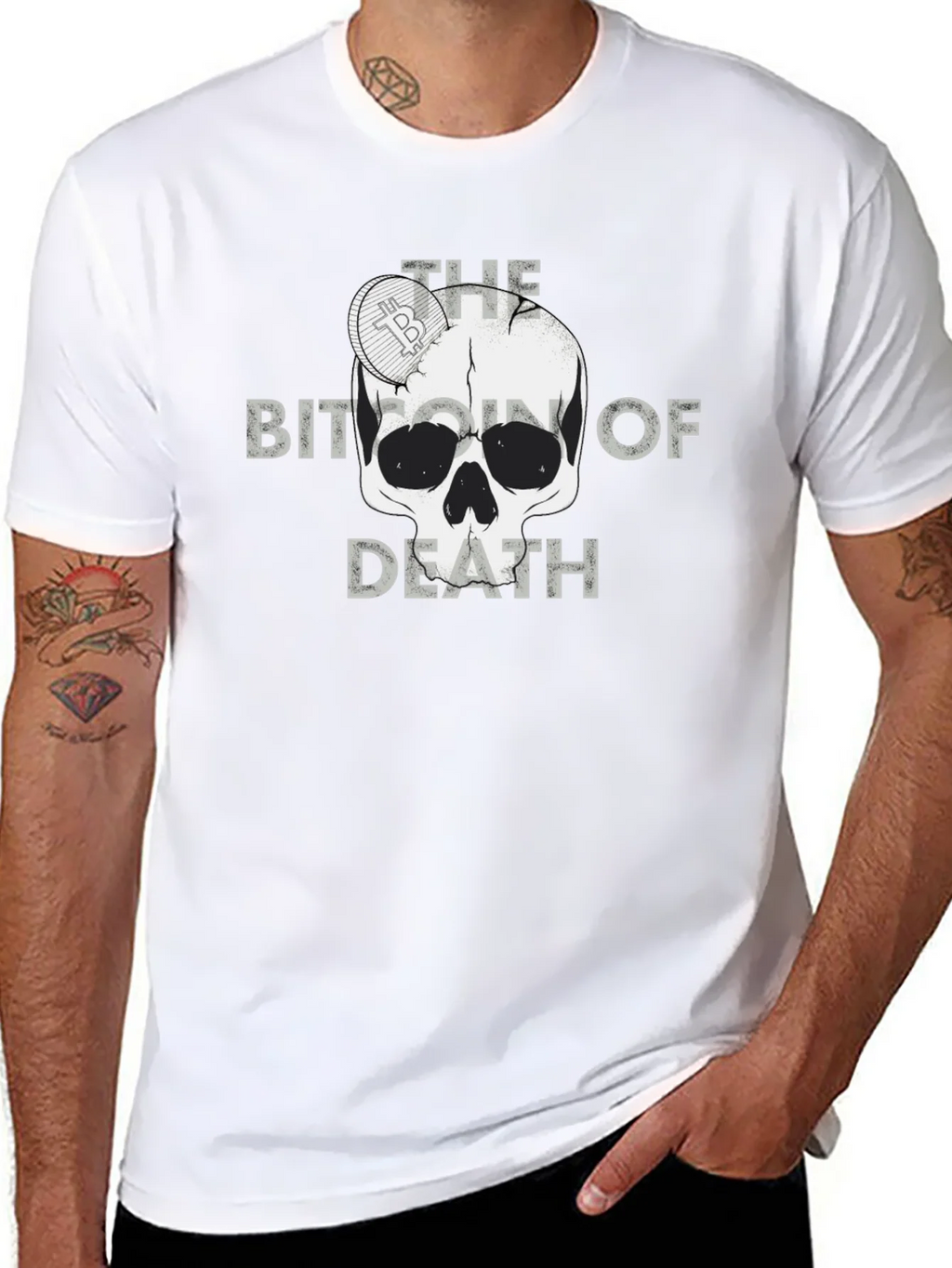 Bitcoin of Death Graphic T-Shirt product image 7