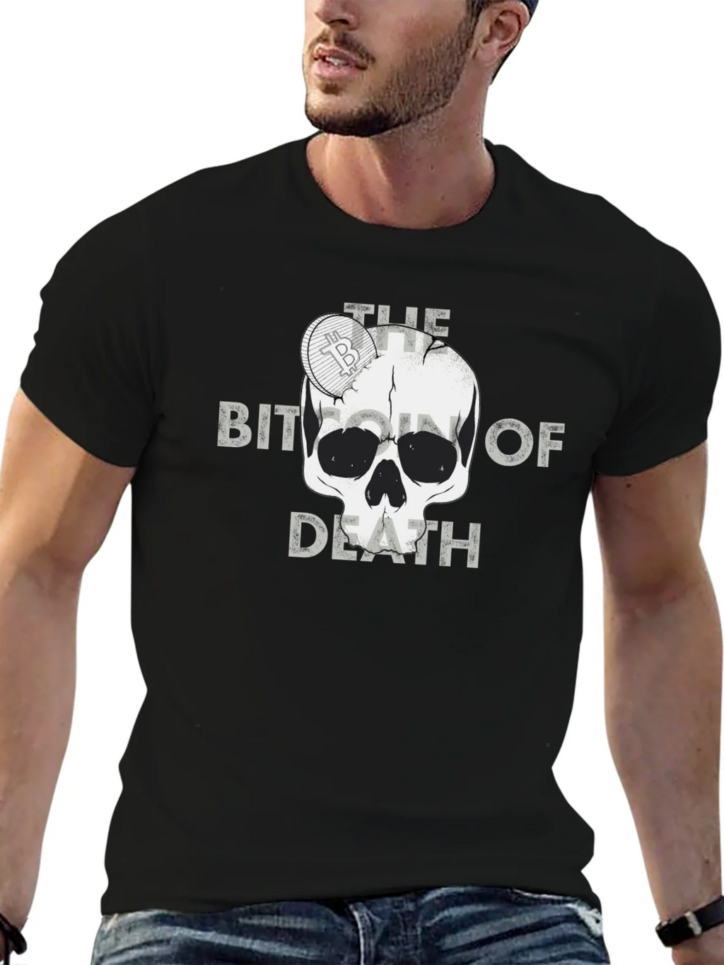 Bitcoin of Death Graphic T-Shirt product image 6