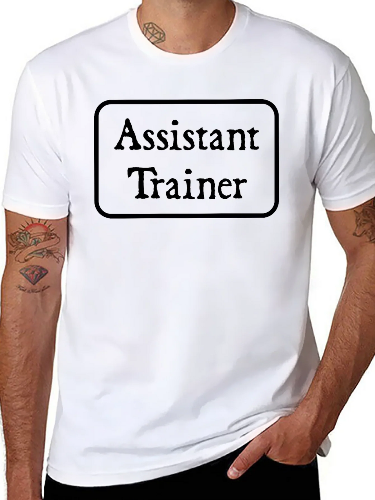 Assistant Trainer Black T-Shirt Crew Neck Casual product image 6