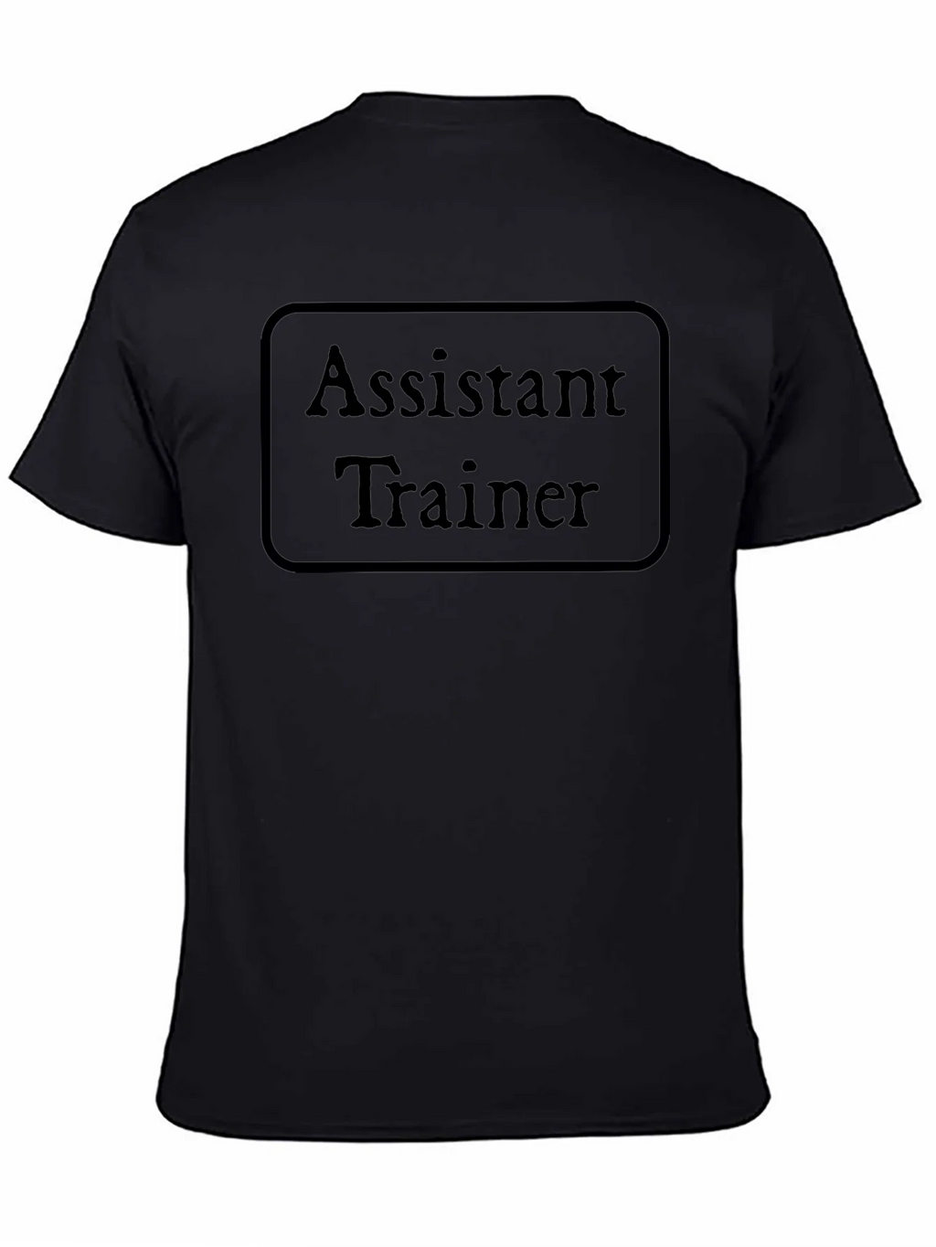 Assistant Trainer Black T-Shirt Crew Neck Casual product image 3