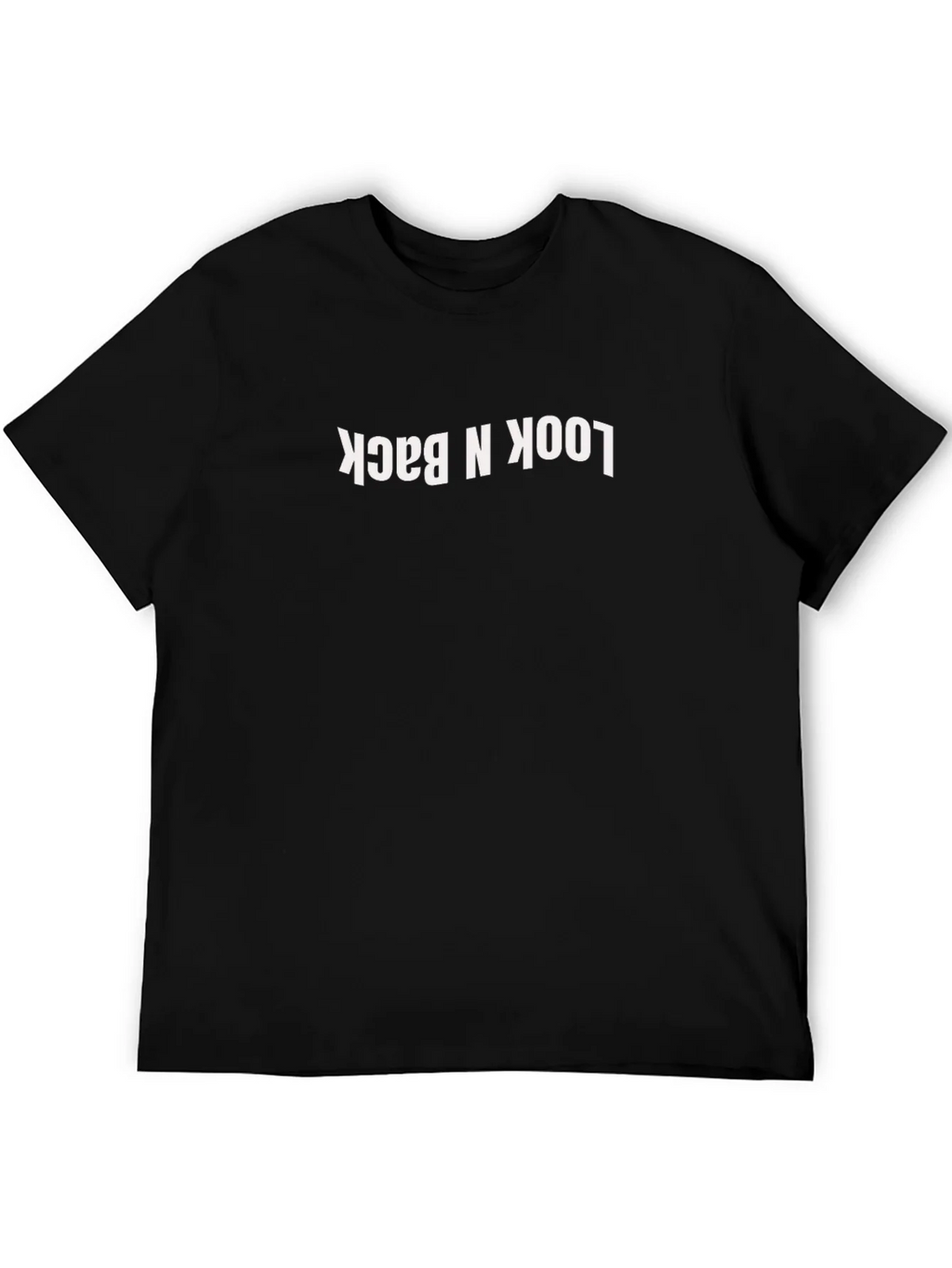 Look N Back Graphic Tee - Black Cotton Casual T-Shirt product image 5