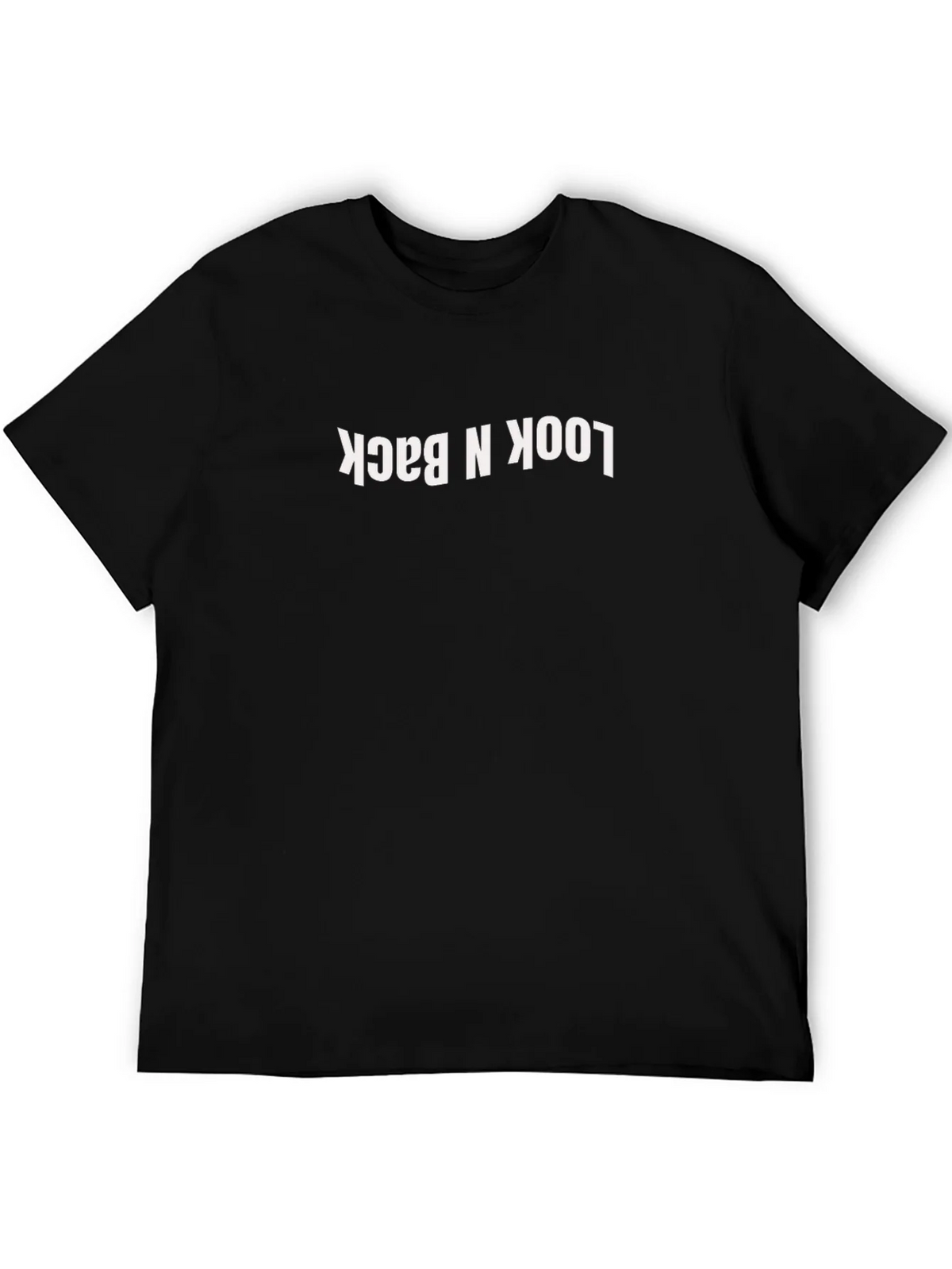 Look N Back Graphic Tee - Black Cotton Casual T-Shirt product image 5
