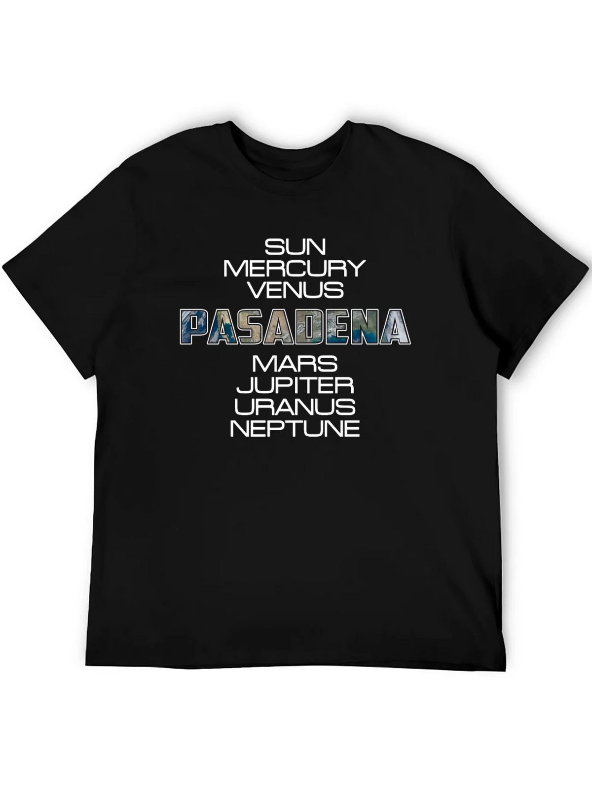Pasadena Planets Graphic Tee - Space Enthusiast T-Shirt product image 5