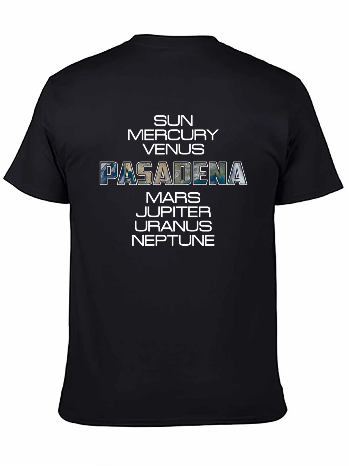 Pasadena Planets Graphic Tee - Space Enthusiast T-Shirt product image 4
