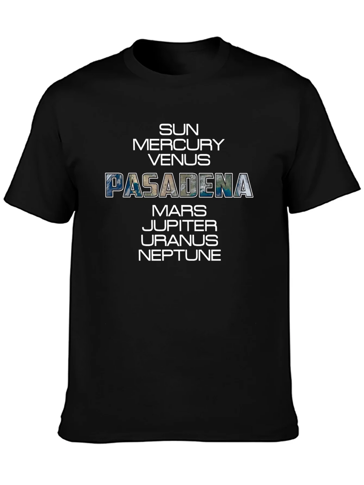 Pasadena Planets Graphic Tee - Space Enthusiast T-Shirt product image 3