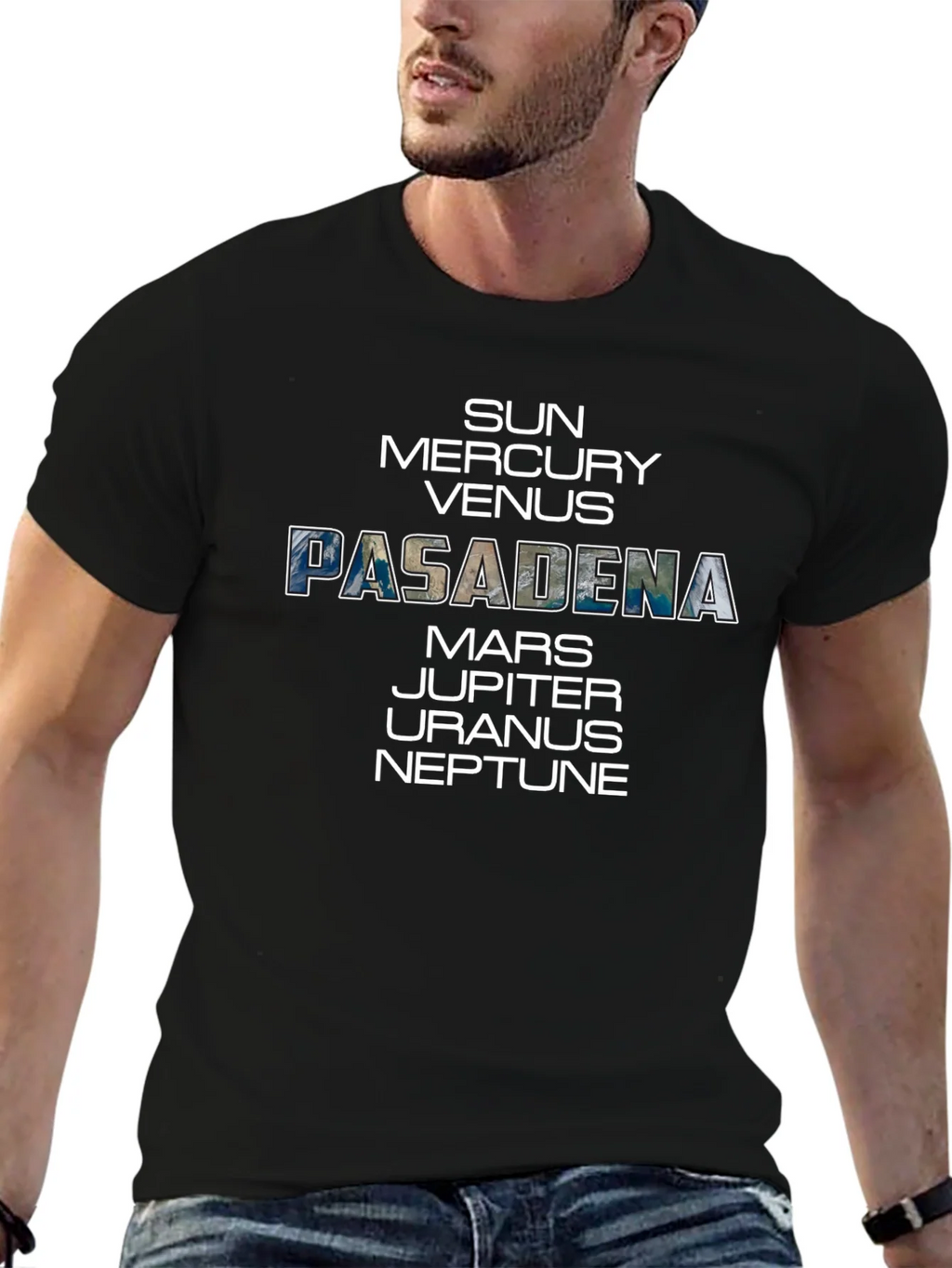 Pasadena Planets Graphic Tee - Space Enthusiast T-Shirt product image 6