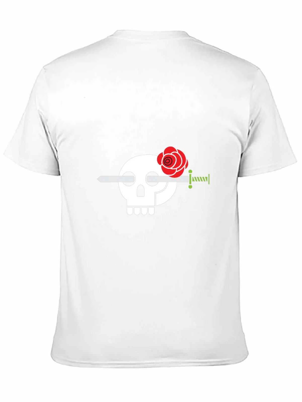 Skull & Rose Sword Graphic Tee - Stylish Mens Black T-Shirt product image 10