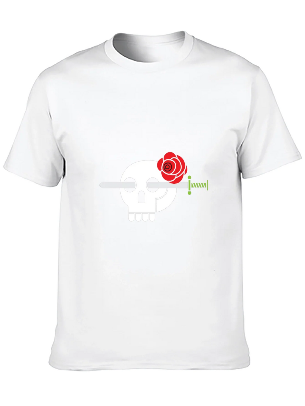 Skull & Rose Sword Graphic Tee - Stylish Mens Black T-Shirt product image 9