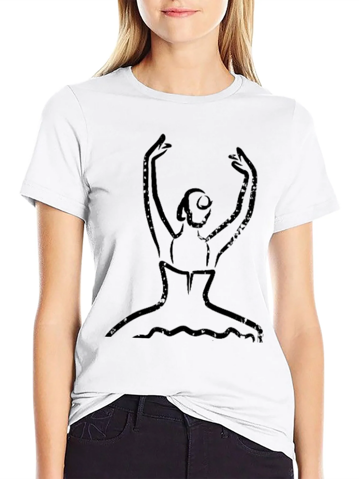 Ballerina Sketch Tee - Artistic Graphic T-Shirt product image 4
