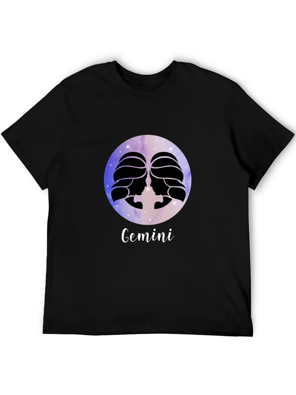 Gemini Zodiac Black T-Shirt product image 5