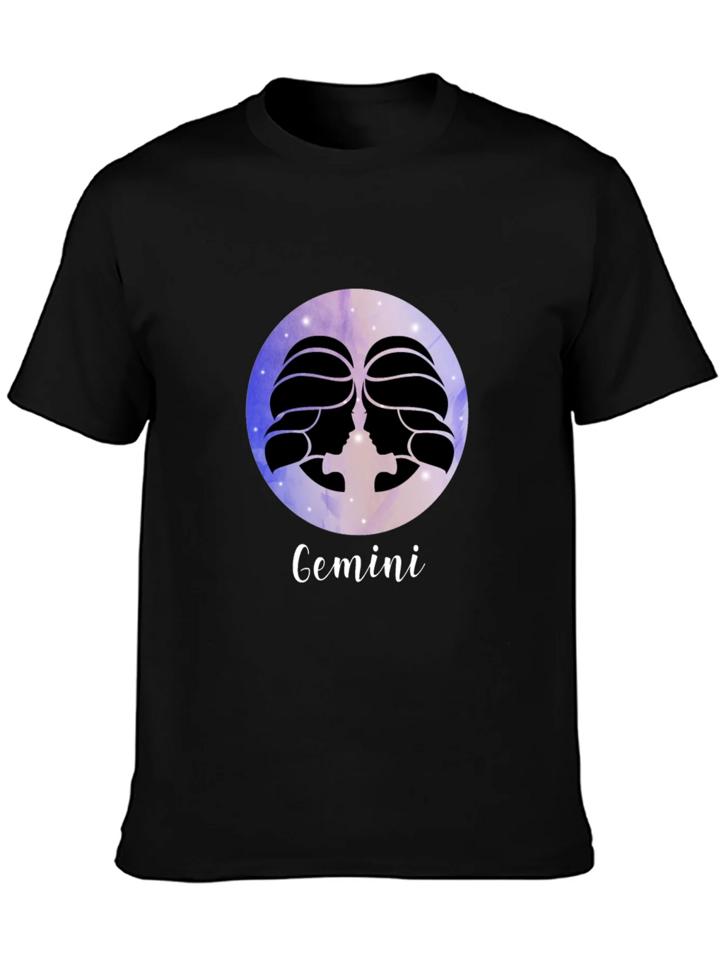 Gemini Zodiac Black T-Shirt product image 3