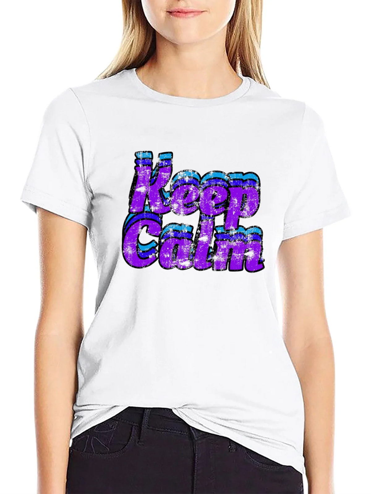 Keep Calm Retro Graphic Tee product image 8
